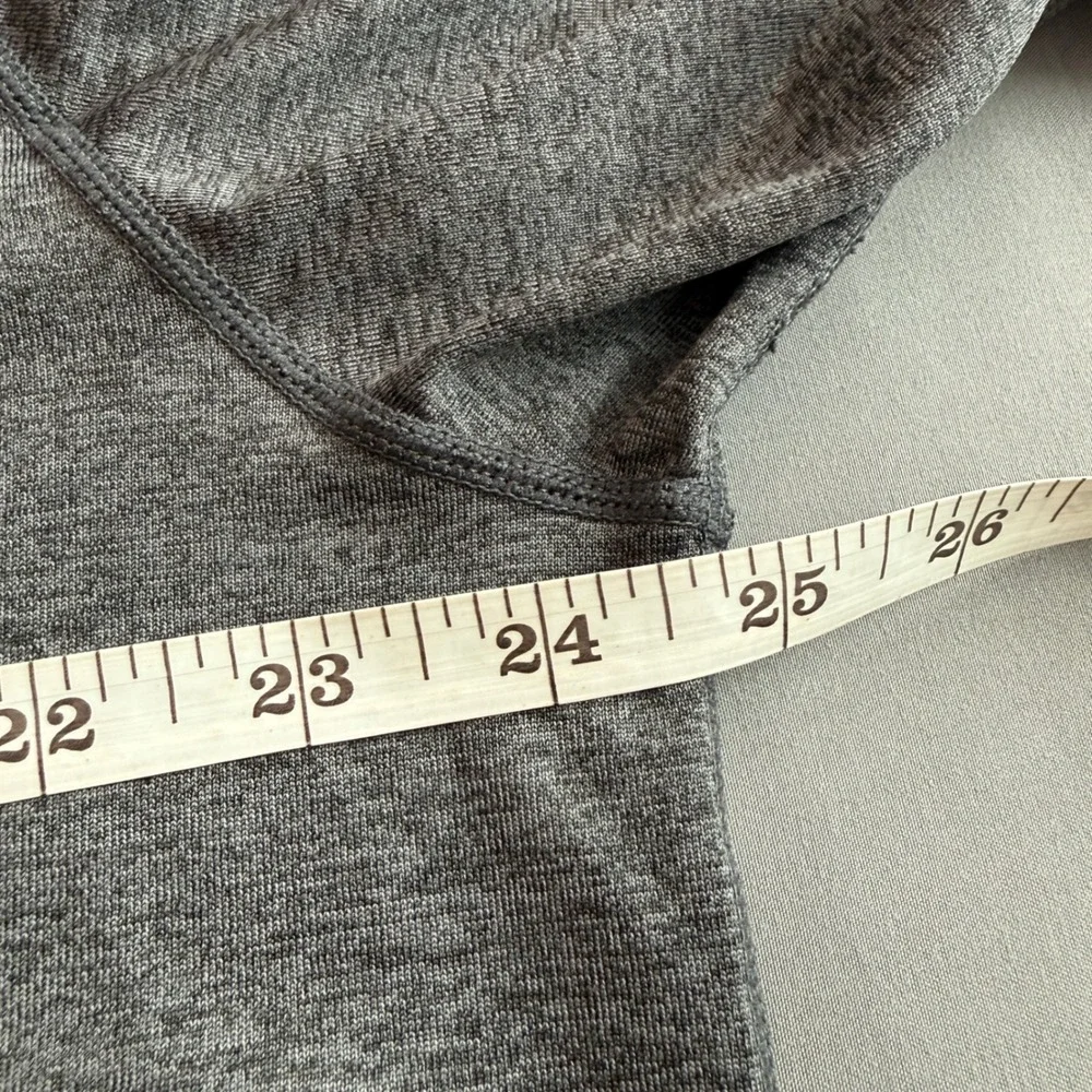 Spyder Swim Mens Rash‎ Guard Long Sleeve Charcoal Gray Heather Surf Shirt Logo